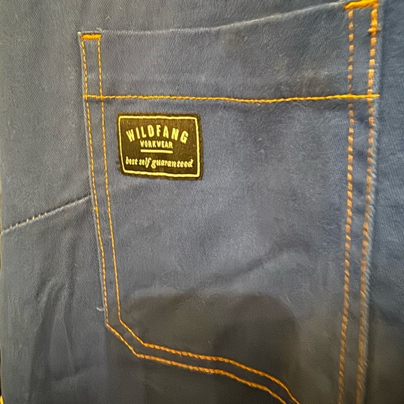 Wildfang Workwear blue long sleeve coveralls - Picture 3 of 5